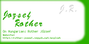 jozsef rother business card